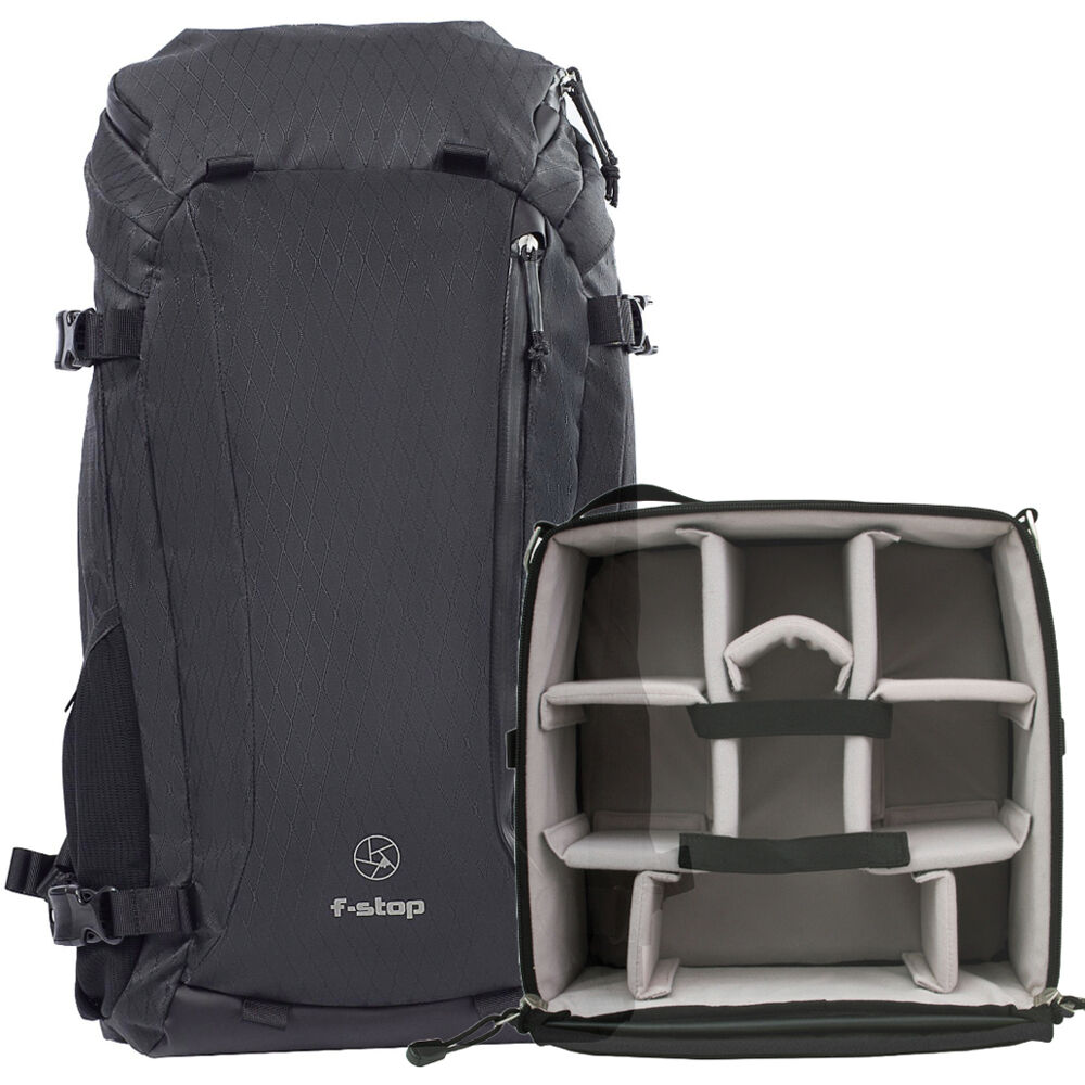 Mochila f-stop Lotus 4 CORE DuraDiamond con Inserto Shallow Medium (Negro Antracita, 28L) - Resiste