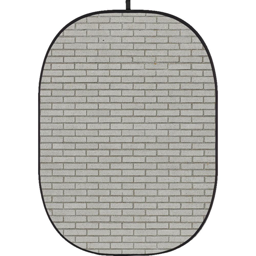 Fondo Colapsable Godox 5 x 6' (Pared de Ladrillo 12) - Sin Arrugas, Estructura Autosoportante, Idea