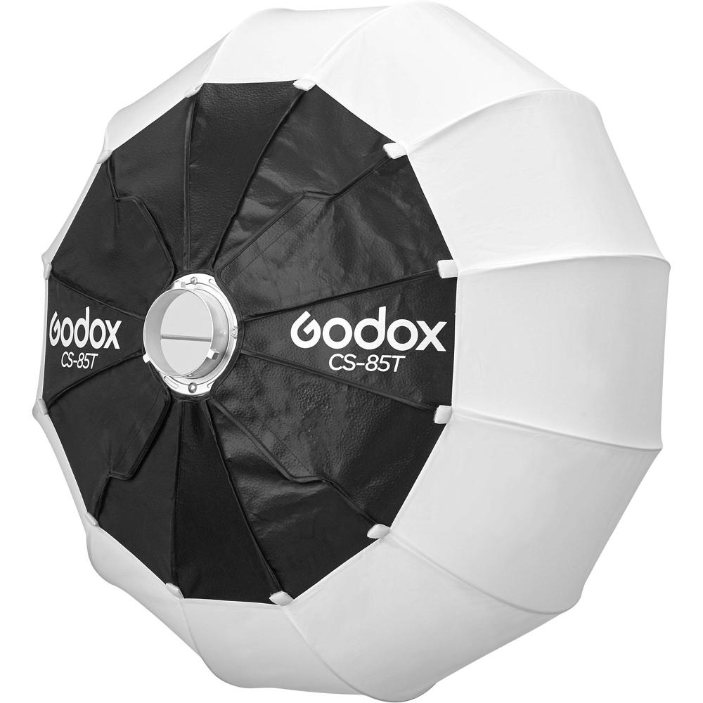 Godox CS-85T Softbox Lantern Slim con Montura Bowens (33.5"") - Difusión de 270°, Compacto y Portáti