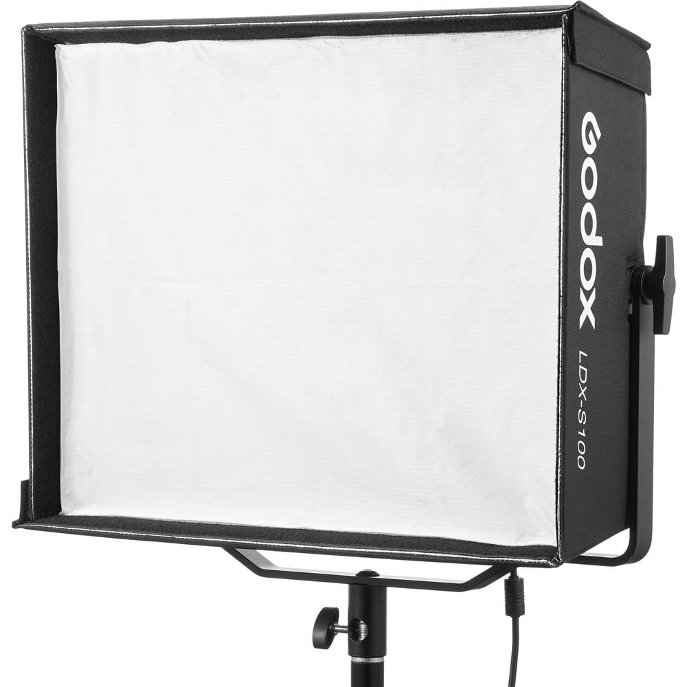 Godox Softbox para Paneles de Luz LED LDX100 - Luz Suave y Difusa, Control Direccional con Rejilla,