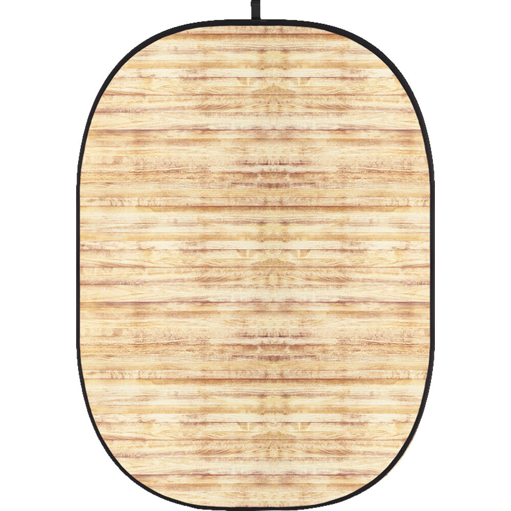 Fondo Colapsable Godox 5 x 6' (Pared de Madera 1) - Sin Arrugas, Estructura Autosoportante, Ideal p