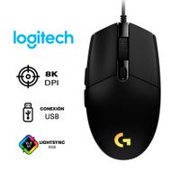 Mouse Logitech G203 Lightsync -Negro