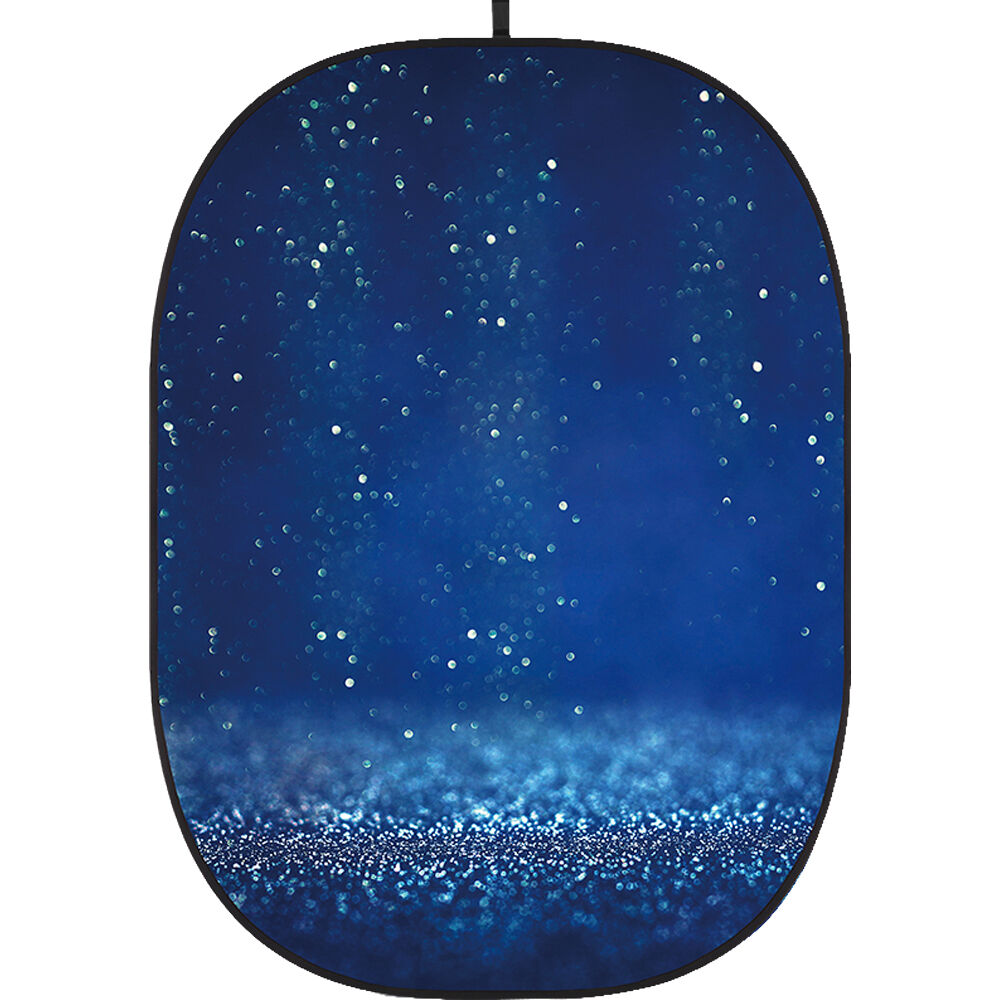 Fondo Colapsable Godox 5 x 6' (Textura Bokeh 9) - Sin Arrugas, Marco Autosoportante, Ideal para Pro