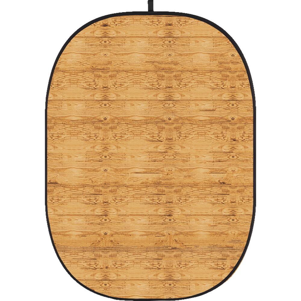 Fondo Colapsable Godox 5 x 6' (Pared de Madera 2) - Sin Arrugas, Estructura Autosoportante, Ideal p