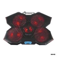 Cooler CYBERCOOL Para Laptop Con 5 Ventiladores HA-K3