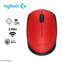 Mouse Logitech M170 Inalámbrico- Rojo