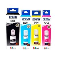 Pack de Tinta de Impresion Epson T504 Negro, Cian, Magenta, Amarillo