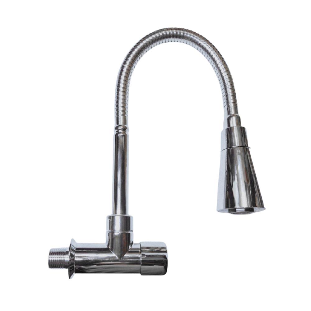 Llave de Lavadero para Pared Flexible Cónico C&A