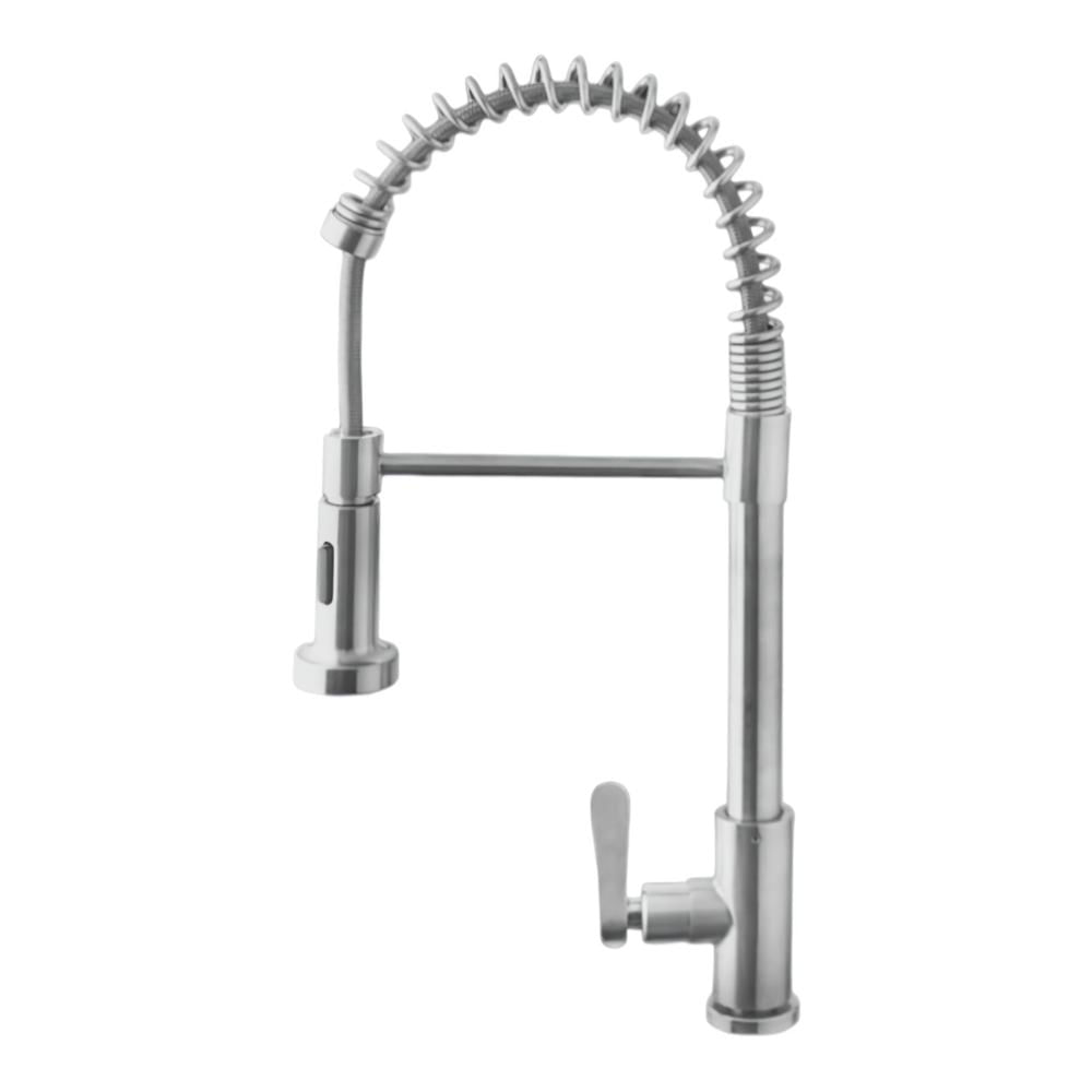 Llave Resorte para Lavadero Flexible Pico Ganso al Mueble Valmax