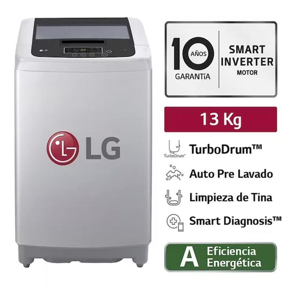 Lavadora LG 13kg Smart Motion Inverter Carga Superior WT13DPBK