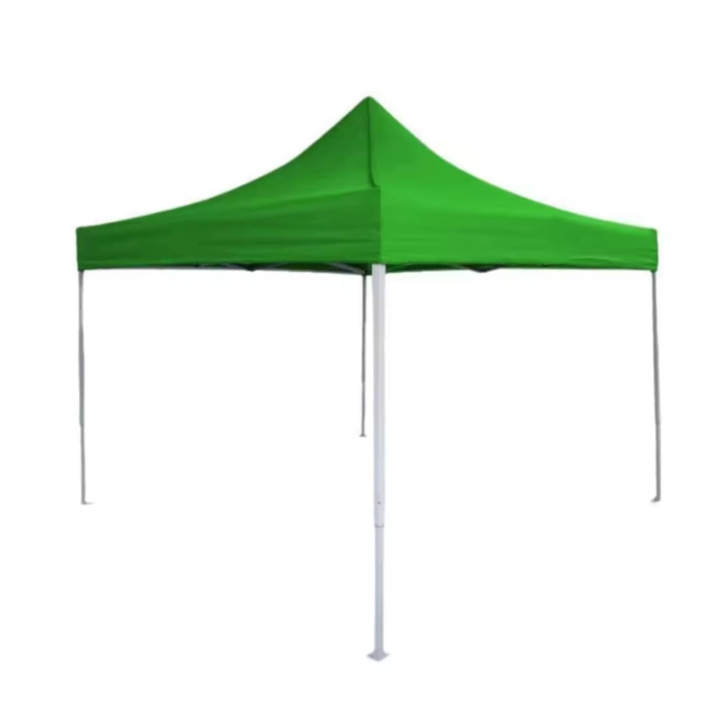 Toldo Plegable 3x3M Moderno Resistente Protección Solar para Eventos Ferias Verde