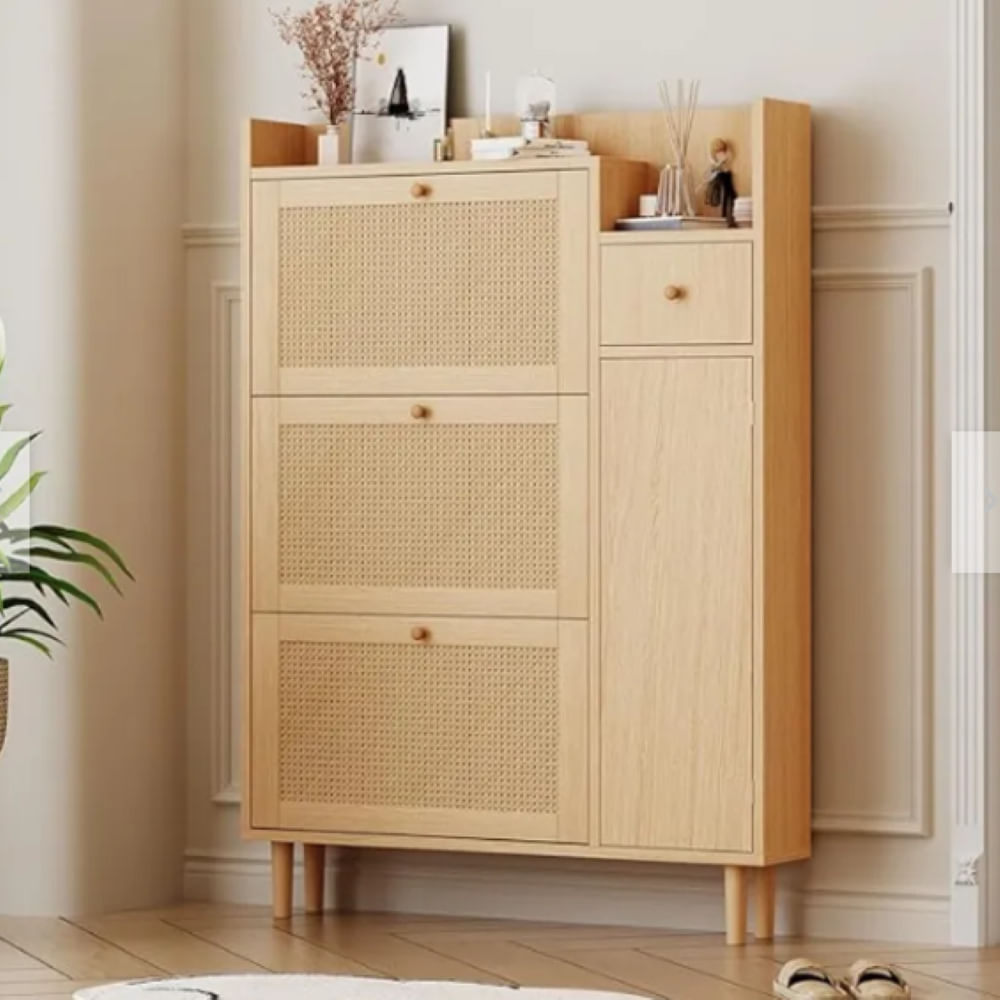 ZAPATERA NORDICA NACION MUEBLES COLOR BEIGE