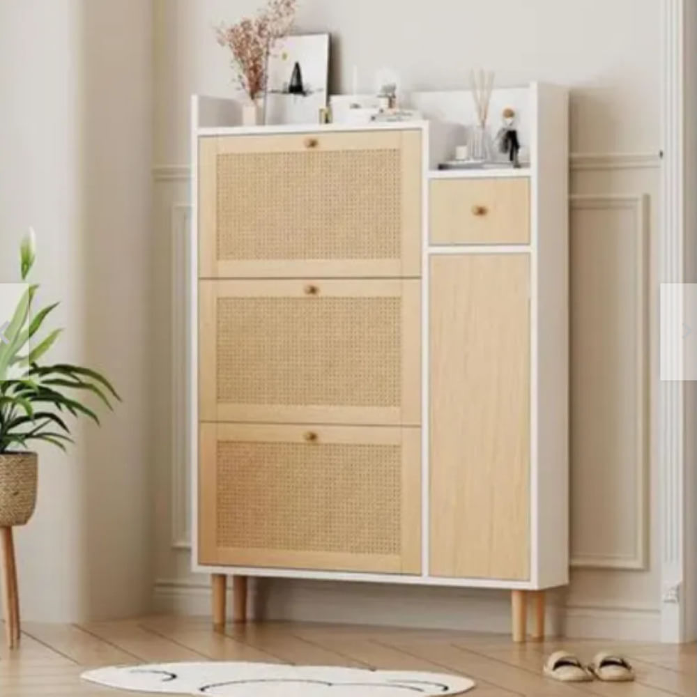 ZAPATERA NORDICA NACION MUEBLES COLOR BLANCO