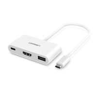 ADAPTADOR UGREEN TIPO USB-C A HDMI/ USB 3.0 HEMBRA DIGITAL AV ADPT. 4K