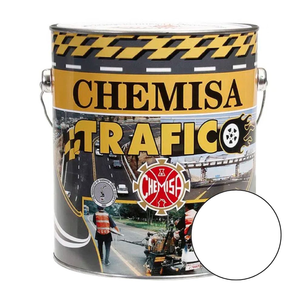 Pintura Reflectiva Chemisa Tráfico Blanco Mate de 1 gal