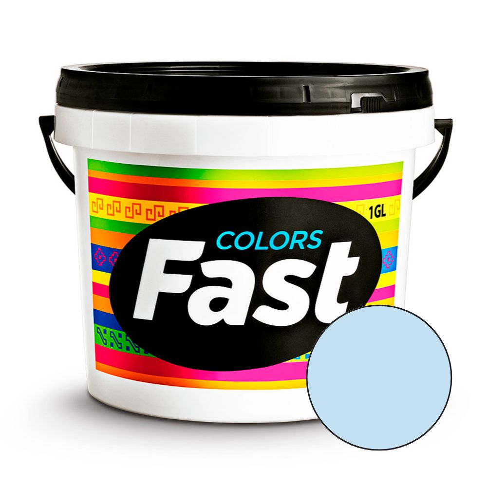 Pintura Látex Azul Oriente 1 galón Fast