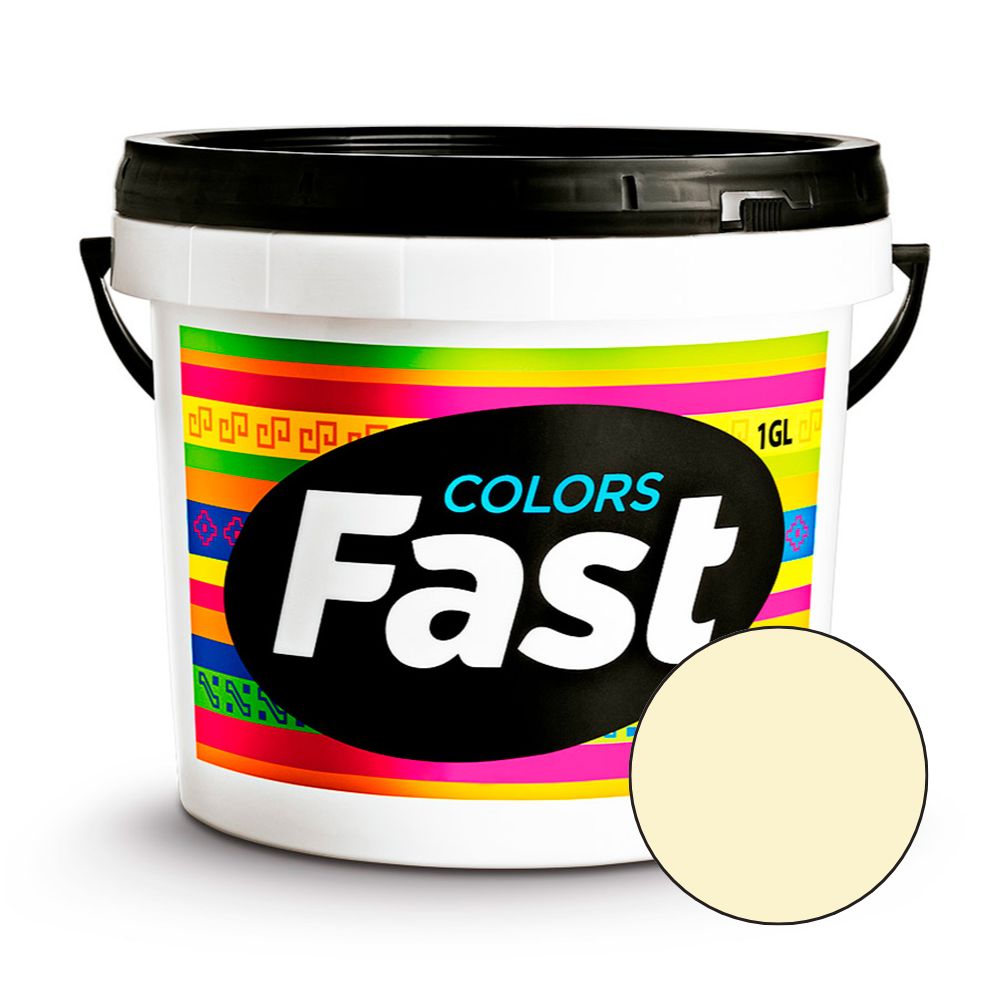 Pintura Látex Fast Marfil Congo 1 galón