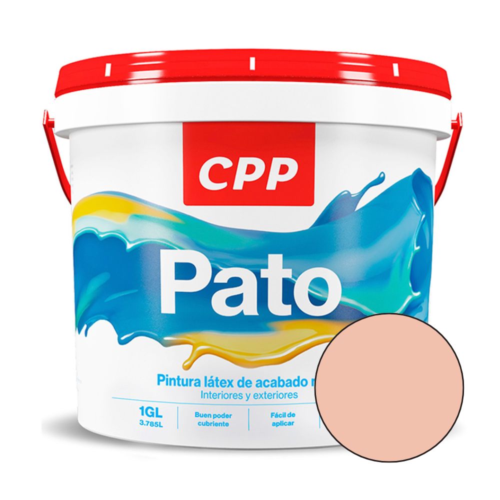 Pintura Látex Pato CPP Almendra 1 Galón