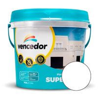 Pintura Látex Vencedor Supermate Exteriores Nuevo Blanco 1 galón
