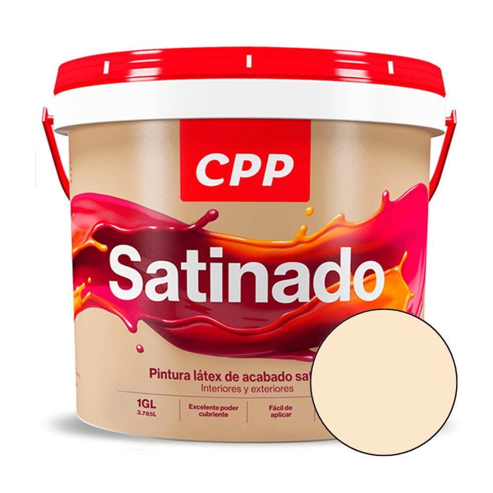 Pintura Látex Satinado CPP Blanco Perla 1 galón