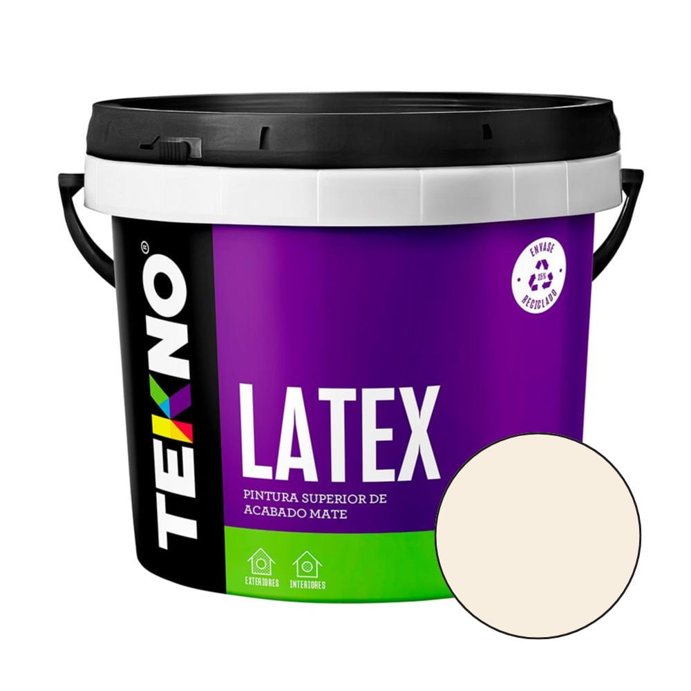 Pintura Látex Tekno TeknoLátex Blanco Ostra 1 galón