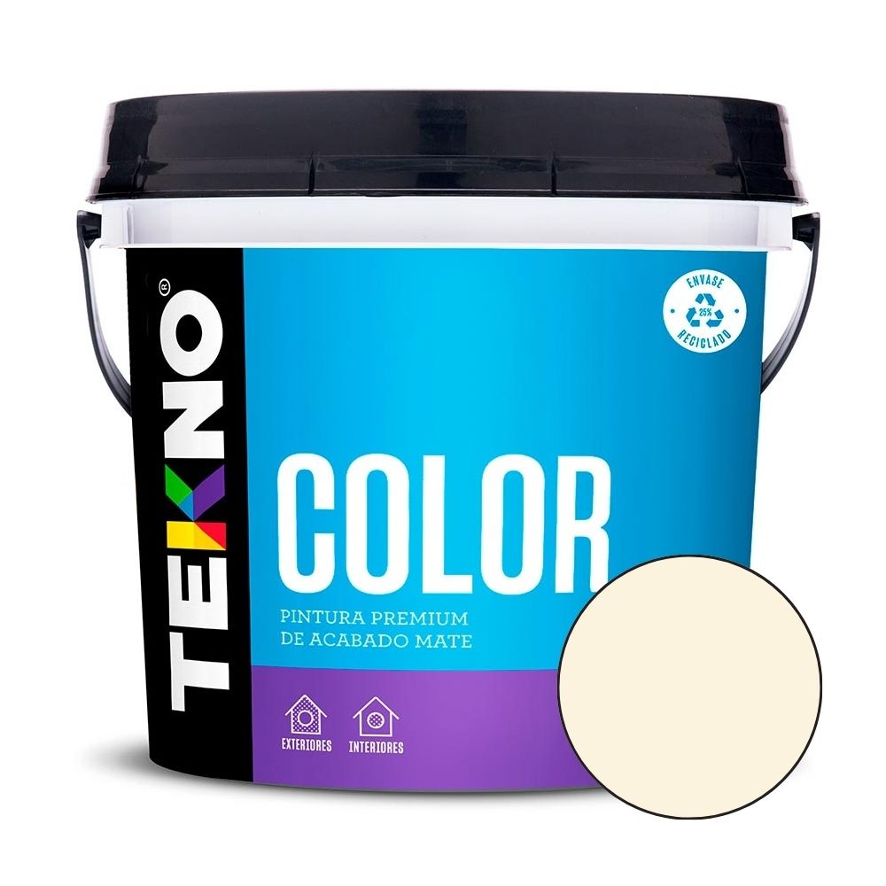 Pintura Látex Tekno Teknocolor Blanco Invierno 1 galón