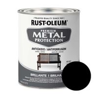 Esmalte Acrílico Rust Oleum Premium Metal Protection Negro 0.946 l