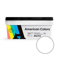 Pintura Latex American Colors Mate Blanco 1 galón