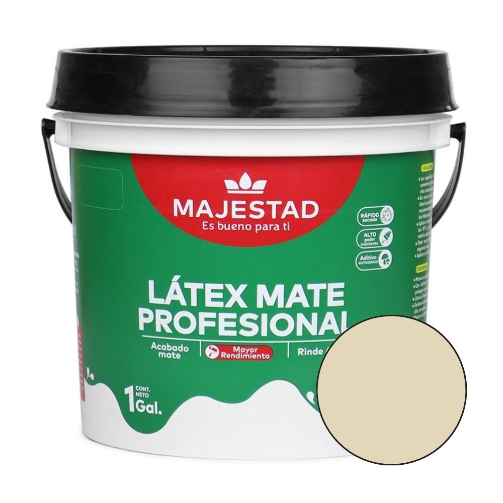 Pintura Latex Profesional Majestad Mate Gris Perla 1gl