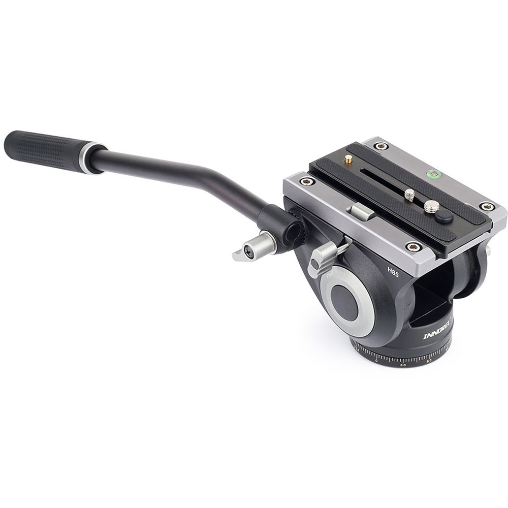 Cabezal de Video Fluido DigitalFoto Solution Limited con Base Plana y Placa de Liberación Rápida Co