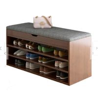 ZAPATERA NOE BAUL CON ASIENTO ACOLCHONADO NACION MUEBLES MARRÓN
