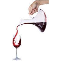 Copas + Decantador de Vino Elegante 1500ml, Jarra y 6 Copas para Vino