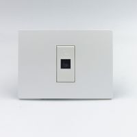 TOMA TELEFONICA RJ11 SINTHESI S33 PLACA BLANCA MATE Y DADO BLANCO