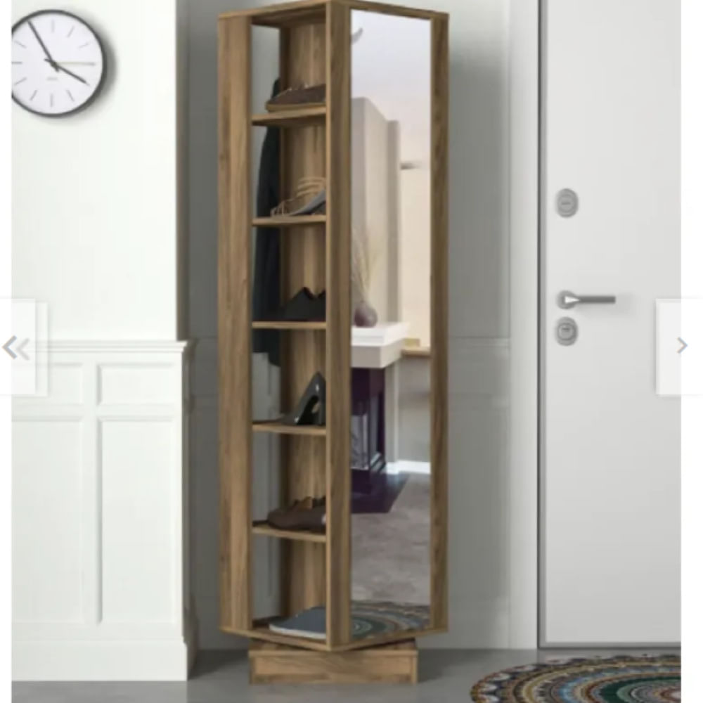 ZAPATERA MODERNA GIRATORIA NACION MUEBLES MARRÓN