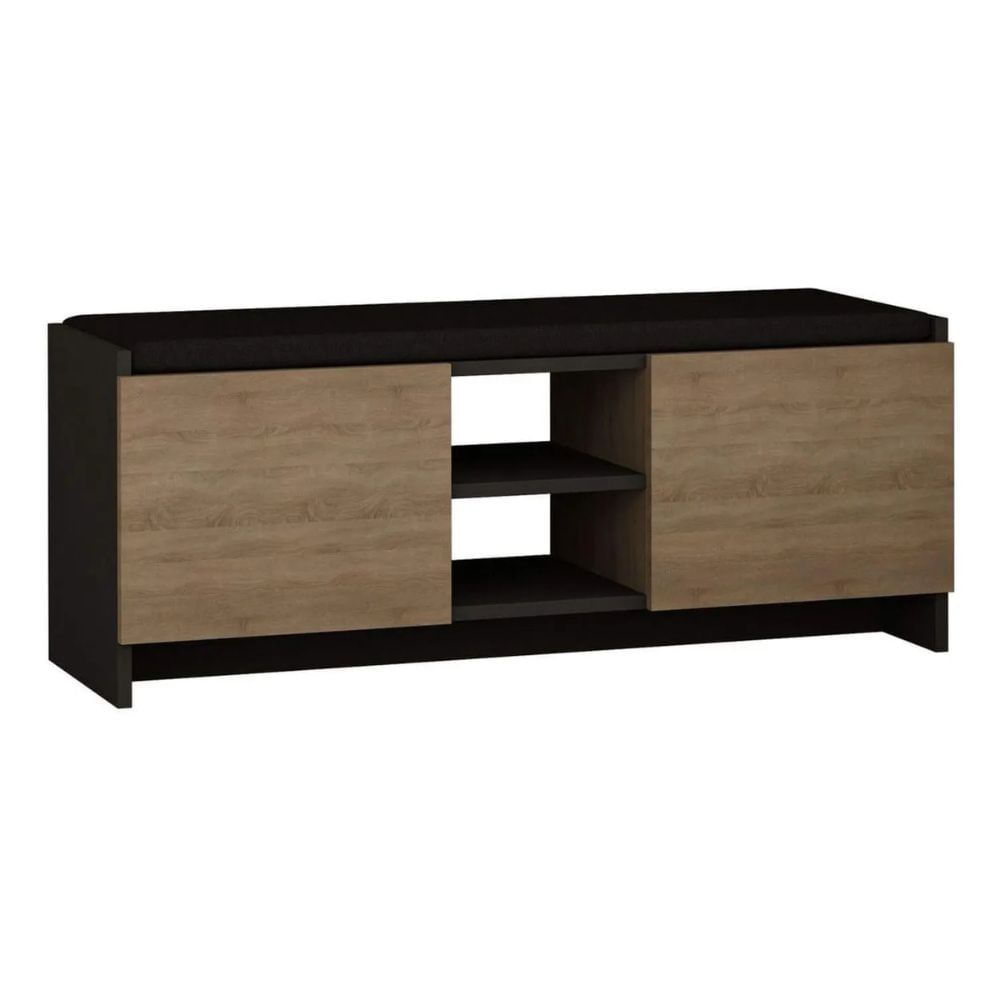 Zapatera Dorian Negro y Duna Muebles Bonno