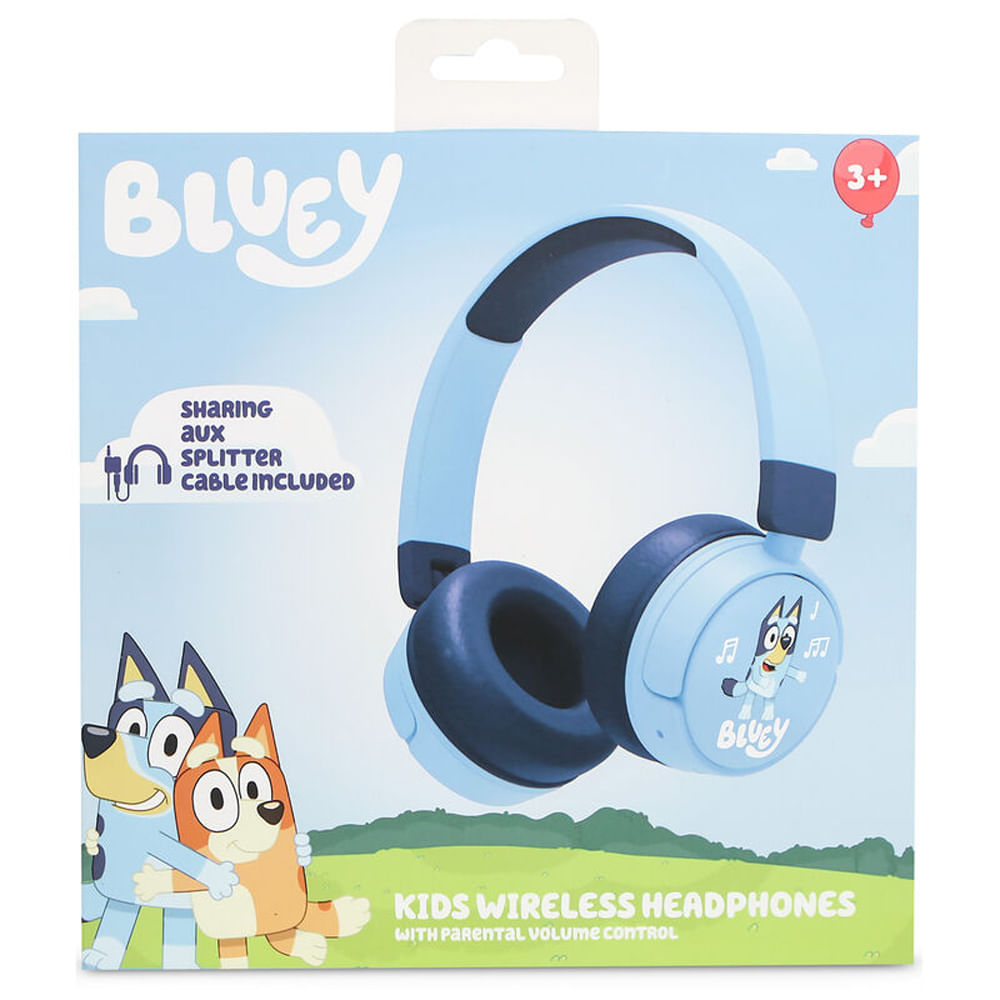 Auriculares Infantiles OTL Bluey Color Celeste para 3 años en adelante