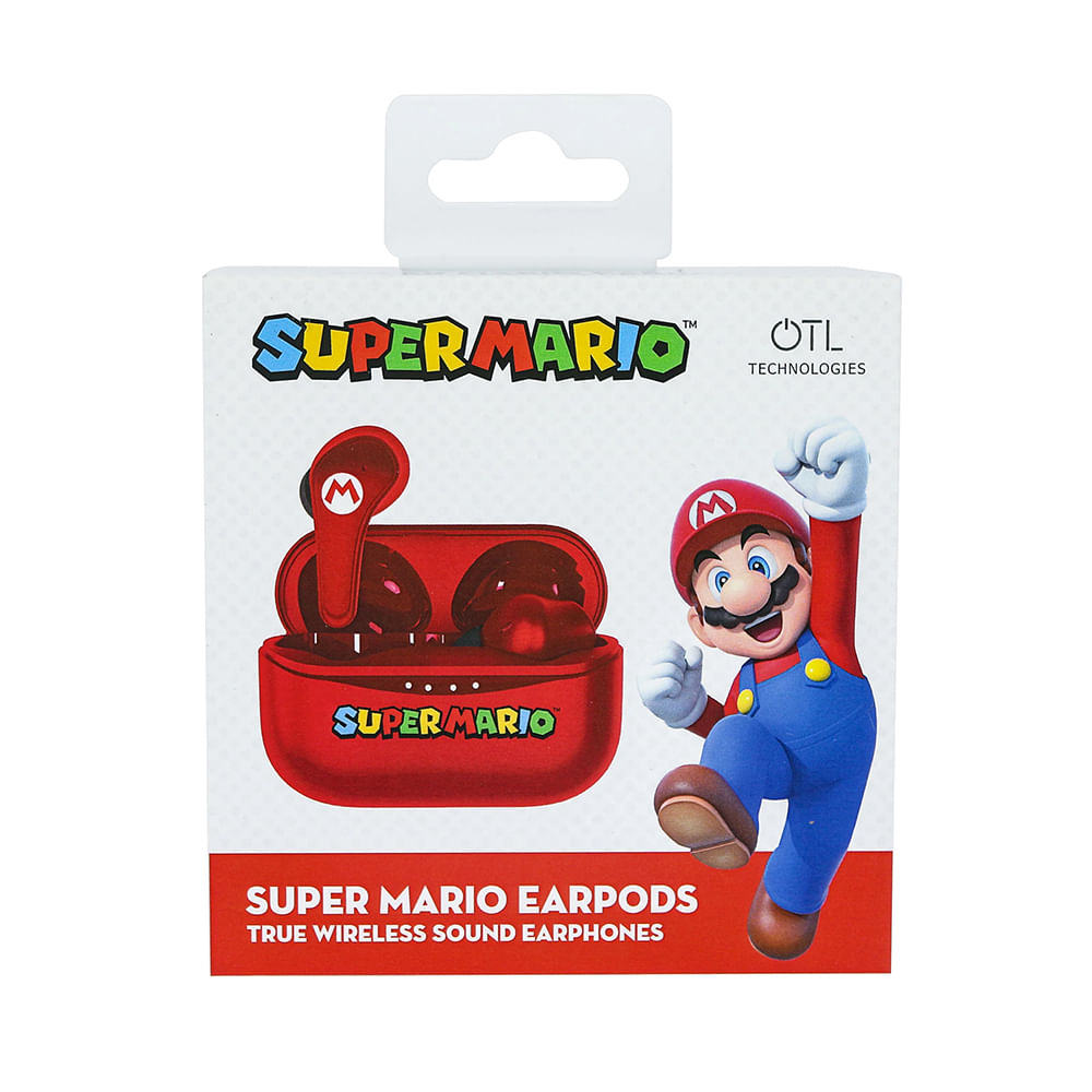 Auriculares inalámbricos OTL Super Mario TWS Earphones Color Rojo