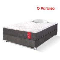 Cama Box Tarima PARAISO Su Majestad One Side 1.5 Plazas + 1 Almohada + Protector