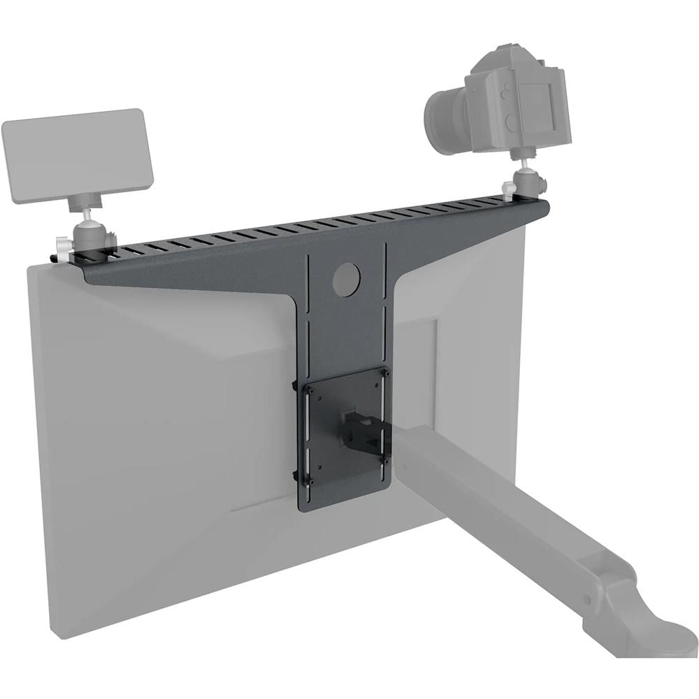 Estante para Cámara Heckler XL para Brazos de Monitor (Negro) - Fabricado en Aluminio Pintado y Dis