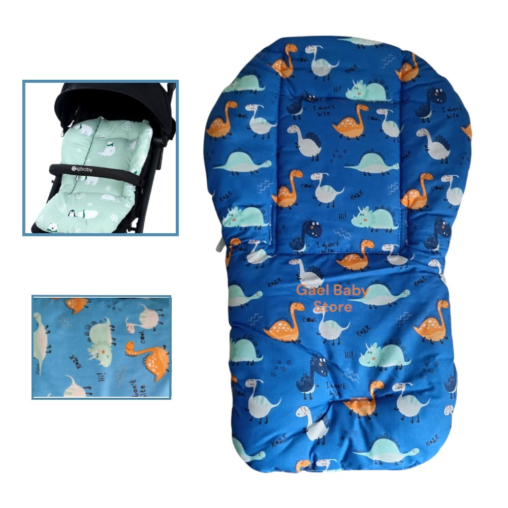 Cojin Asiento Suave para  Coche de Bebé Diseño Dino