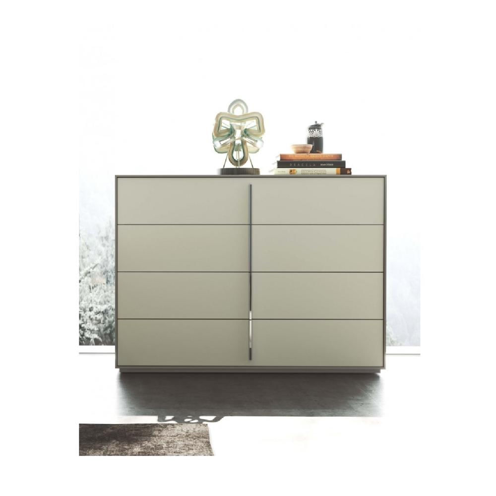 Cómoda Moderna Maraví color Gris 4 cajones TU MESITA