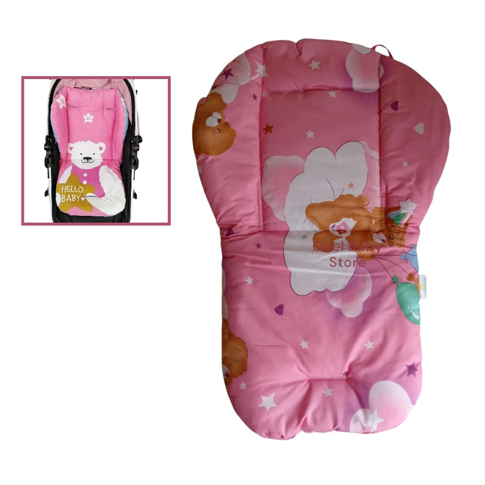 Cojin Asiento Suave para  Coche de Bebé Diseño para Niñas