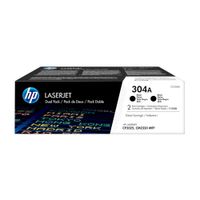 TONER HP 304A DUAL PACK COLOR NEGRO 3500 PAGINAS, PARA HP LASERJET CP2025, CM2320 MFP P/N: CC530AD