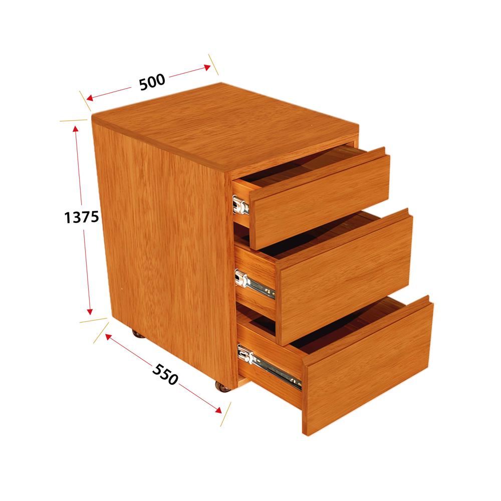 ARCHIVADOR DE MADERA 1375X500X550