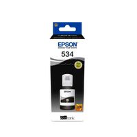 TINTA EPSON 534 COLOR NEGRO HASTA 6000 PAGINAS PARA ECOTANK M1100  M1120 M3180 PN T534120-AL