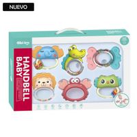 Set Sonaja con Mordedor Para Bebés Animalitos 6 Piezas