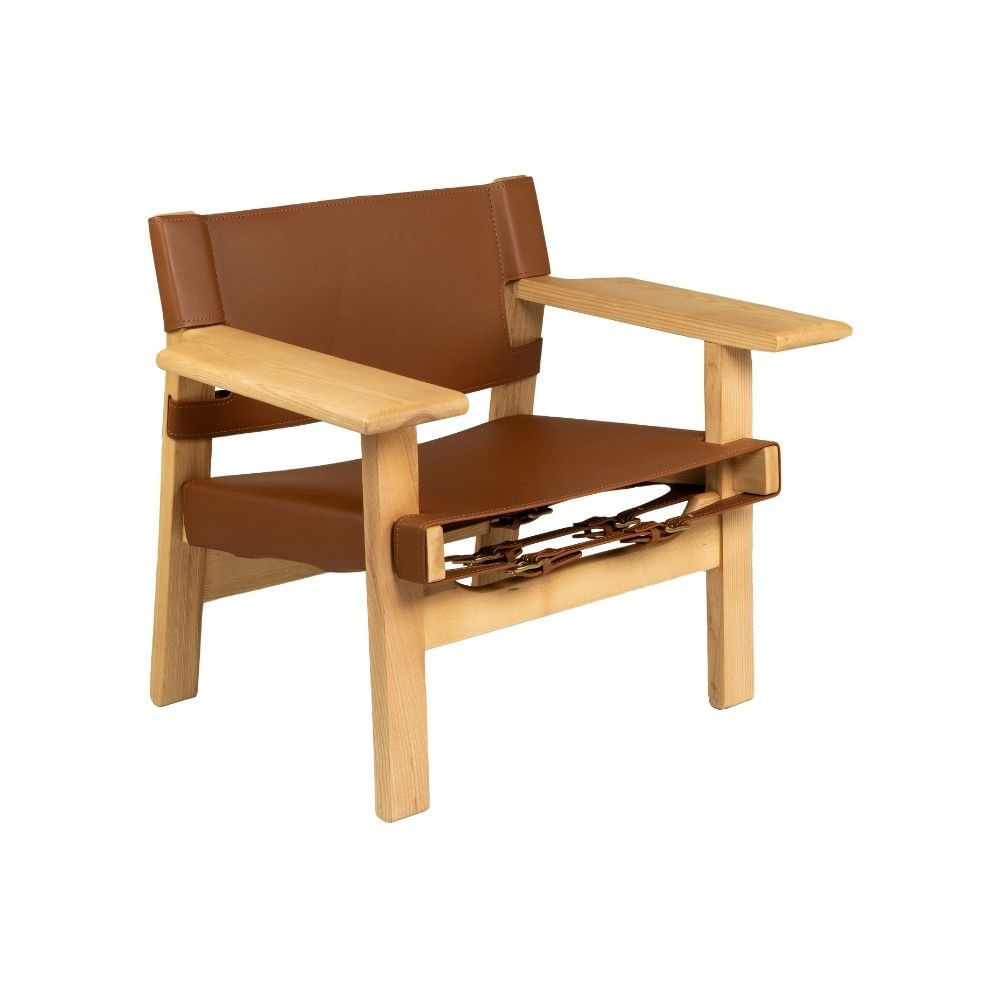 Butaca de Madera Padel Marrón
