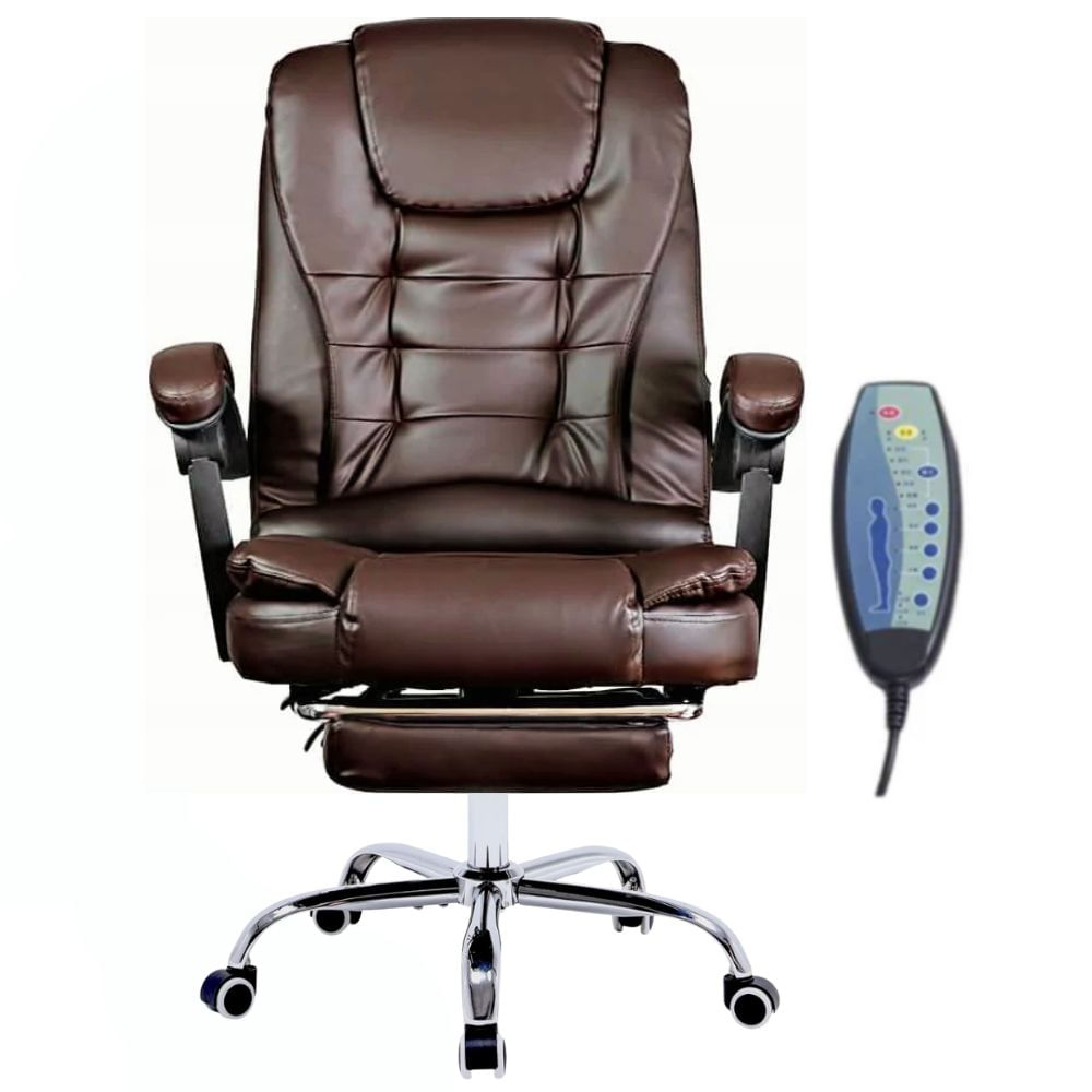 Silla Ergonómica Gerencial 7 vibromasajes Café