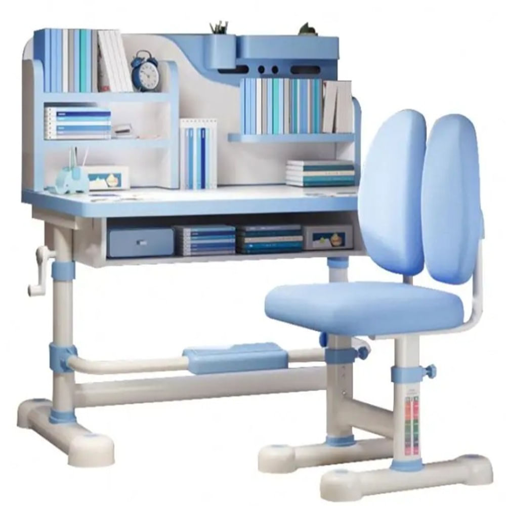 Set de Escritorio Infantil Regulable Multifuncional Azul