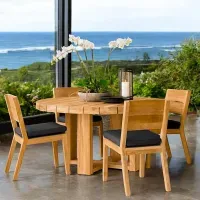 Comedor Redondo de Madera Marta para 4 Personas Movenda